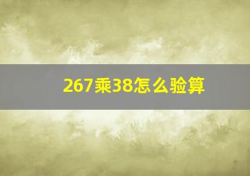 267乘38怎么验算