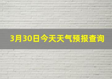 3月30日今天天气预报查询