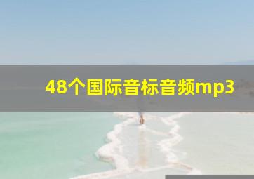 48个国际音标音频mp3