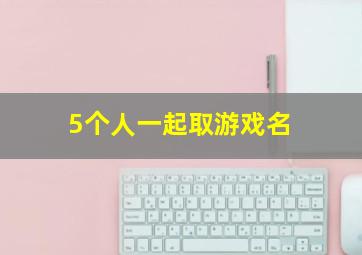 5个人一起取游戏名