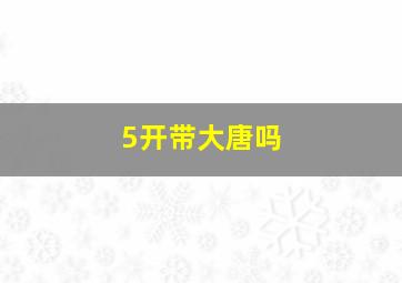 5开带大唐吗