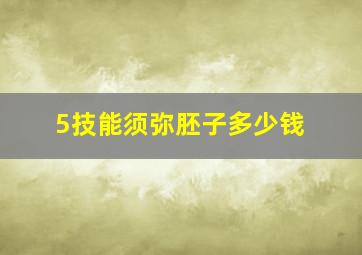 5技能须弥胚子多少钱