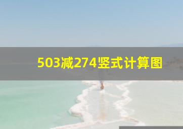 503减274竖式计算图