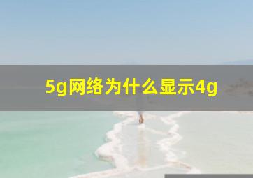 5g网络为什么显示4g+