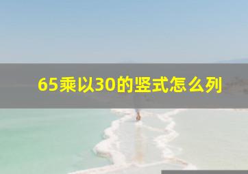 65乘以30的竖式怎么列