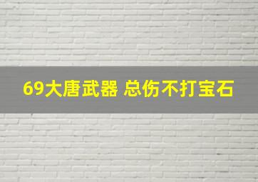 69大唐武器 总伤不打宝石