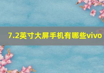 7.2英寸大屏手机有哪些vivo