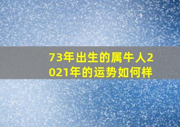 73年出生的属牛人2021年的运势如何样