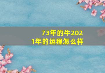 73年的牛2021年的运程怎么样