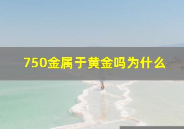 750金属于黄金吗为什么