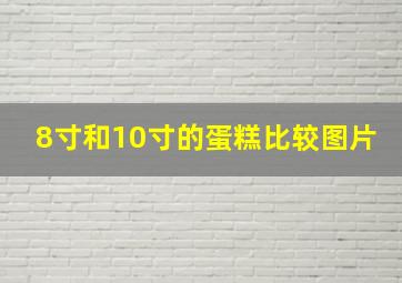 8寸和10寸的蛋糕比较图片