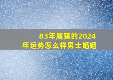 83年属猪的2024年运势怎么样男士婚姻