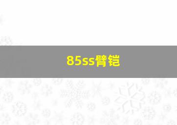 85ss臂铠