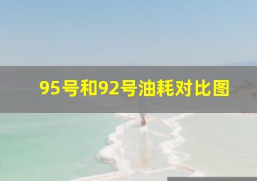 95号和92号油耗对比图