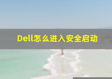 Dell怎么进入安全启动