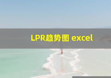 LPR趋势图 excel