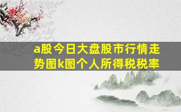 a股今日大盘股市行情走势图k图个人所得税税率