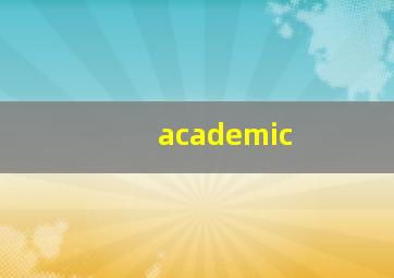 academic