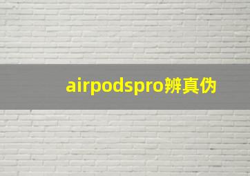 airpodspro辨真伪