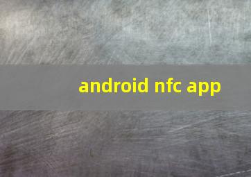 android nfc app