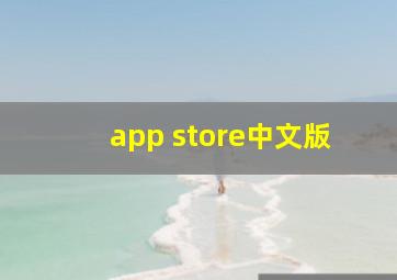 app store中文版