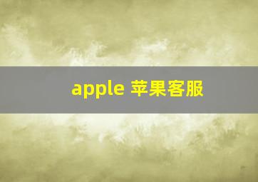 apple 苹果客服