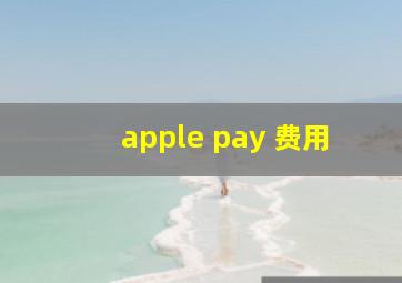 apple pay 费用