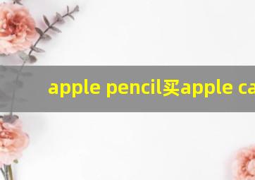 apple pencil买apple care