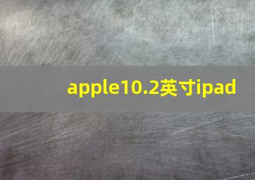 apple10.2英寸ipad