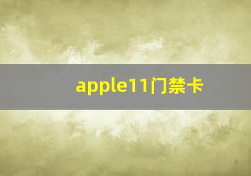 apple11门禁卡