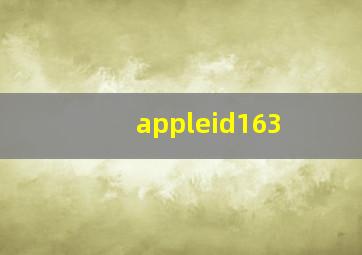 appleid163