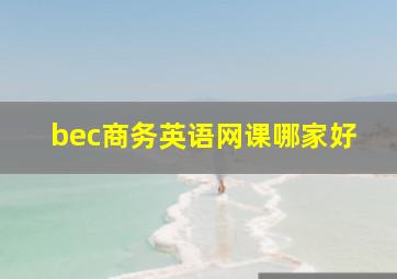 bec商务英语网课哪家好