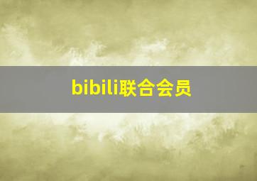 bibili联合会员