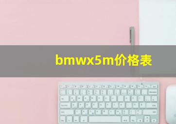 bmwx5m价格表