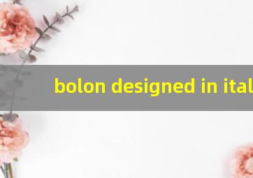 bolon designed in italy