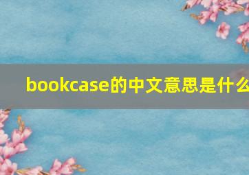 bookcase的中文意思是什么