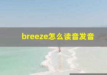 breeze怎么读音发音