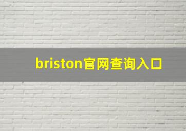 briston官网查询入口