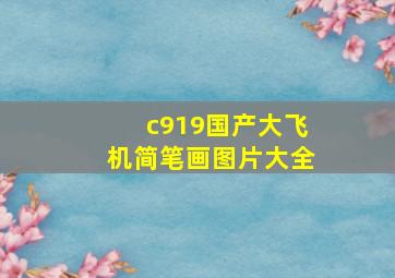 c919国产大飞机简笔画图片大全