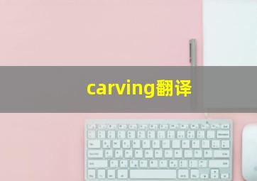 carving翻译