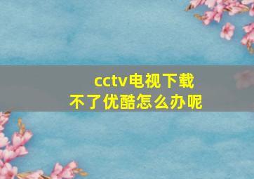 cctv电视下载不了优酷怎么办呢