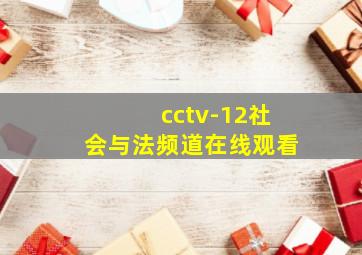 cctv-12社会与法频道在线观看