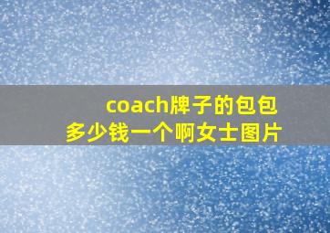 coach牌子的包包多少钱一个啊女士图片