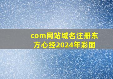 com网站域名注册东方心经2024年彩图