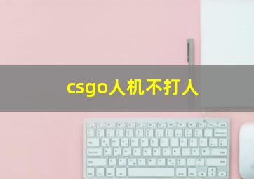 csgo人机不打人