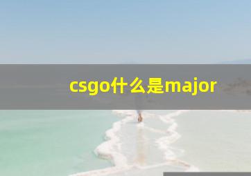 csgo什么是major