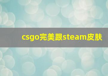 csgo完美跟steam皮肤