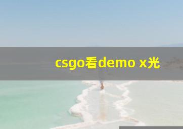 csgo看demo x光