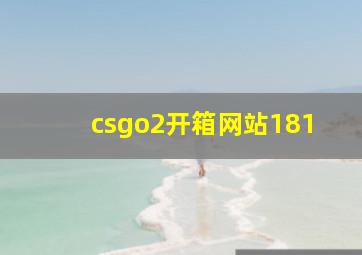 csgo2开箱网站181