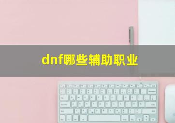 dnf哪些辅助职业